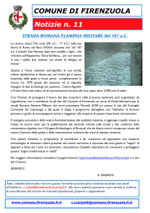 notizie n. 11/2013 - strada romana Flaminia