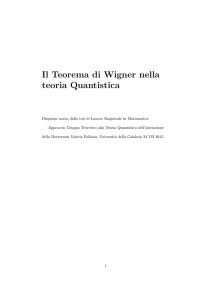 ThWigner - Dipartimento di Matematica e Informatica UNICAL