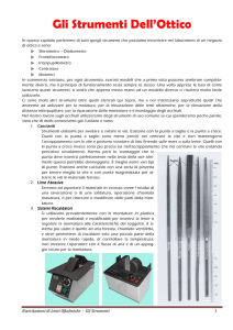 gli strumenti dell`ottico