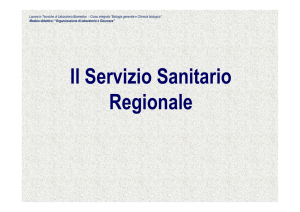 2015-2016 - Organizzazione - 2 - SSR (Servizio Sanitario Regionale)