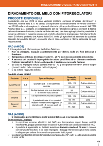 Miglioramento qualitativo dei frutti