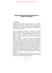 Analisi degli strumenti necessari per essere competitivi