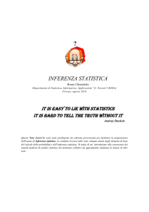 INFERENZA STATISTICA