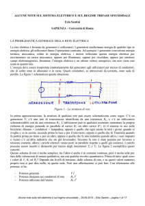 ALCUNE NOTE SUL SISTEMA ELETTRICO E SUL