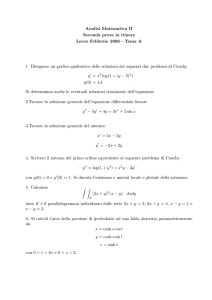Analisi Matematica II Seconda prova in itinere Lecco Febbraio 2006
