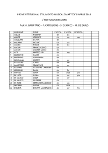 Calendario esami di ammissione Strumento Musicale