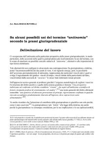 Su alcuni possibili usi del termine “antinomia” secondo la