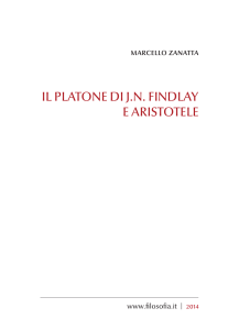 IL PLATONE DI J.N. FINDLAY E ARISTOTELE