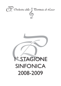 1° stagione sinfonica 2008-2009