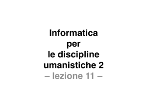 Lezione 11