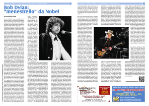 Bob Dylan: “menestrello” da Nobel