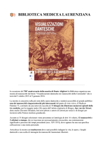 La nascita di Dante - Biblioteca Medicea Laurenziana