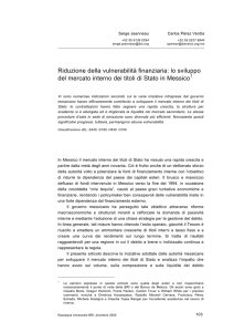 lo sviluppo del mercato interno dei titoli di Stato in Messico