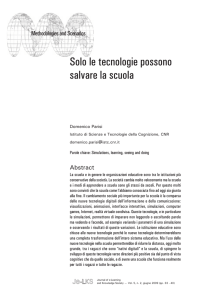 Solo le tecnologie possono salvare la scuola - Journal of e