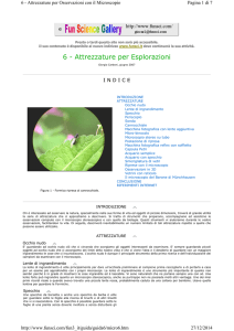 6 - Attrezzature per Esplorazioni - Divulgazione scientifica, ottica