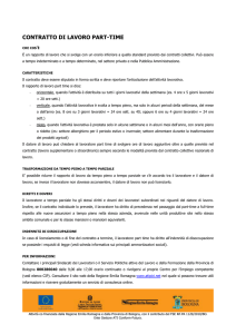 contratto di lavoro part-time - Città Metropolitana di Bologna