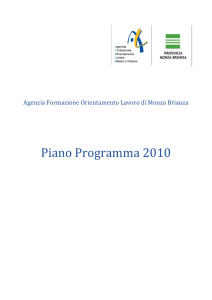 Piano Programma 2010