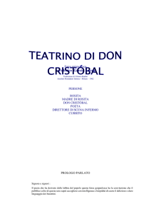 GARCIA LORCA Federico – Il Teatrino Di Don Cristobal