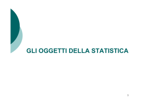 gli oggetti della statistica (1)