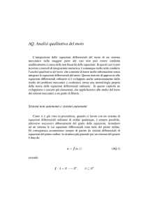 AQ. Analisi qualitativa del moto