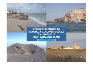 CORSO DI ELEMENTI DI GEOLOGIA E GEOMORFOLOGIA