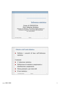 Inferenza statistica