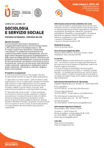 sociologia e servizio sociale