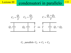 condensatori in parallelo