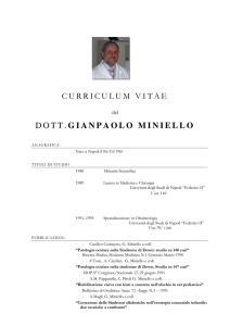 curriculum vitae dott. gianpaolo miniello