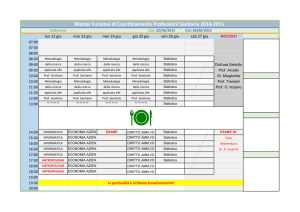 Orario Giugno 2015