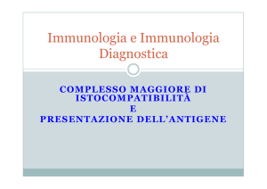 MHC e Presentazione Antigene