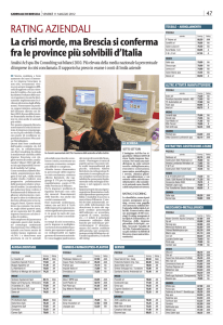 Giornale di Brescia 11 Maggio 2012