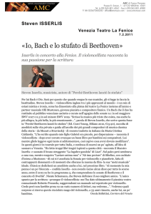 «Io, Bach e lo stufato di Beethoven»