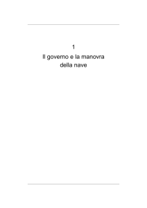 1 Il governo e la manovra della nave