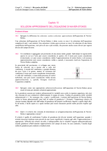 Soluzioni approssimate dell`equazione di Navier- Stokes