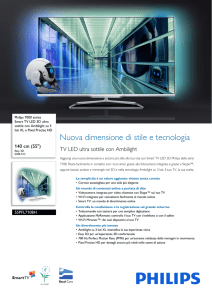 55PFL7108H/12 Philips Smart TV LED 3D ultra sottile con Ambilight