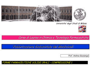 9 Forme Farmaceutiche Solide Orali – Compressione -1