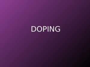 Storia del doping - Scienze Neurologiche e del Movimento
