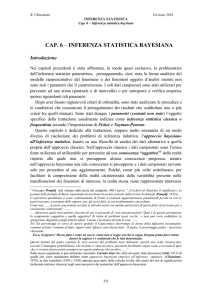 Cap. 6 - Inferenza Bayesiana - UniFI