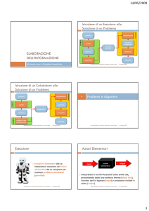 ELABORAZIONE DELL`INFORMAZIONE Problemi e