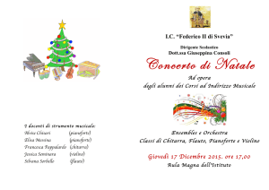 Concerto di Natale 2015 - fsveviamascalucia.gov.it