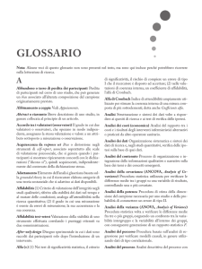Glossario - Ateneonline