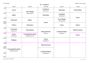 1E - A.S.2016-17 Lettere Inglese Matematica Tedesco Lab.Scienze
