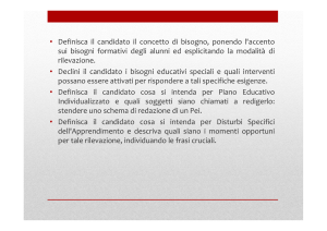 I Bisogni formativi [modalità compatibilità]