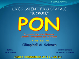 Olimpiadi di Scienze - Liceo B Croce