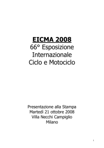 EICMA 2008 66° Esposizione Internazionale Ciclo e