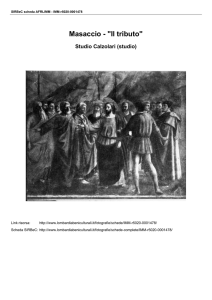 Masaccio - "Il tributo" - Lombardia Beni Culturali