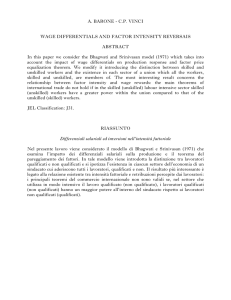 A. BARONE - C.P. VINCI WAGE DIFFERENTIALS AND FACTOR