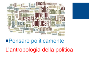 Pensare politicamente L`antropologia della politica