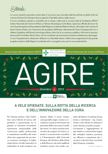 Dicembre 2013 numero 4 - Fondazione IRCCS